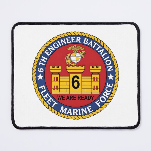 Item preview, 6th Engineer Battalion Fleet Marine Force Patch    designed and sold by CharlieDesings.