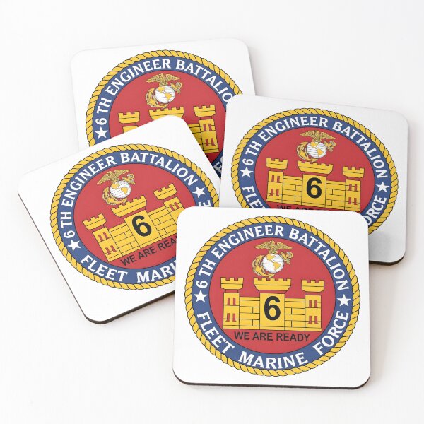 Item preview, 6th Engineer Battalion Fleet Marine Force Patch    designed and sold by CharlieDesings.