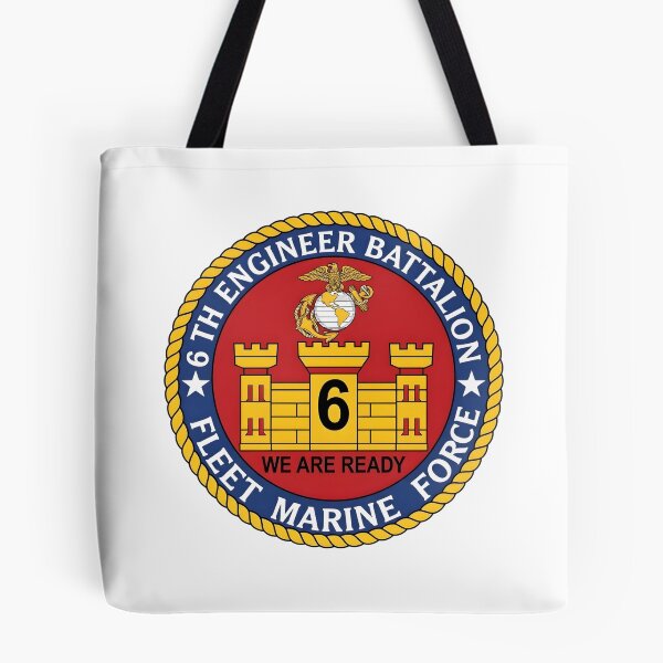 Item preview, 6th Engineer Battalion Fleet Marine Force Patch    designed and sold by CharlieDesings.