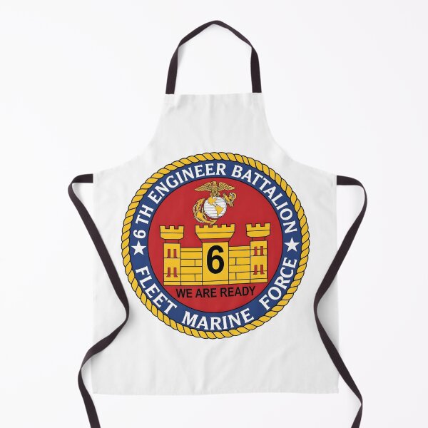 Item preview, 6th Engineer Battalion Fleet Marine Force Patch designed and sold by CharlieDesings.