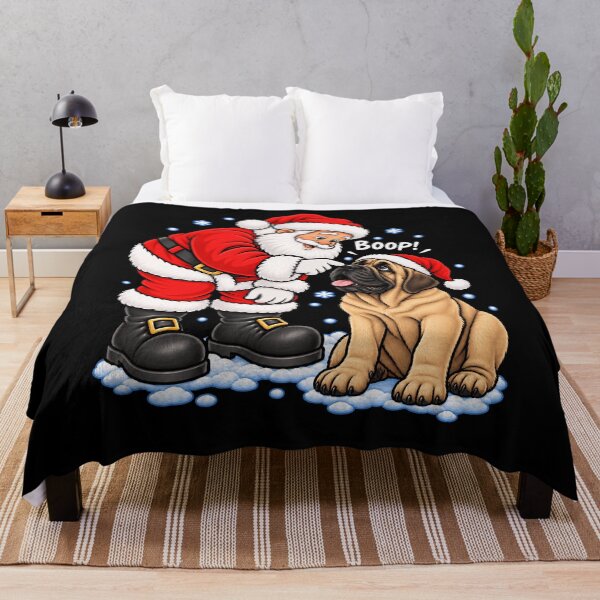 Item preview, Funny Mastiff Dog Santa Boop Merry Chirstmas Mom Dad designed and sold by rafaeltto.