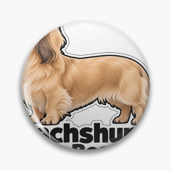 Artikelvorschau, Cream Long Haired Dachshund - Dachshund on Board Car Sticker entworfen und verkauft von DeutscheIronMan.