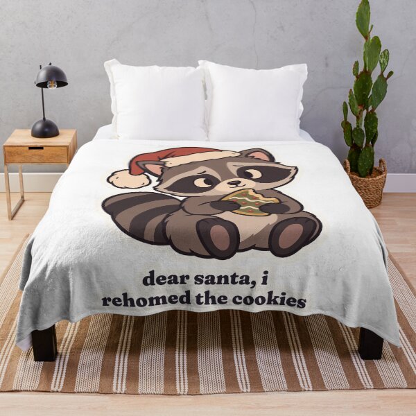 Item preview, Christmas Raccoon Dear Santa I Rehomed the Cookies designed and sold by OuqCreations.
