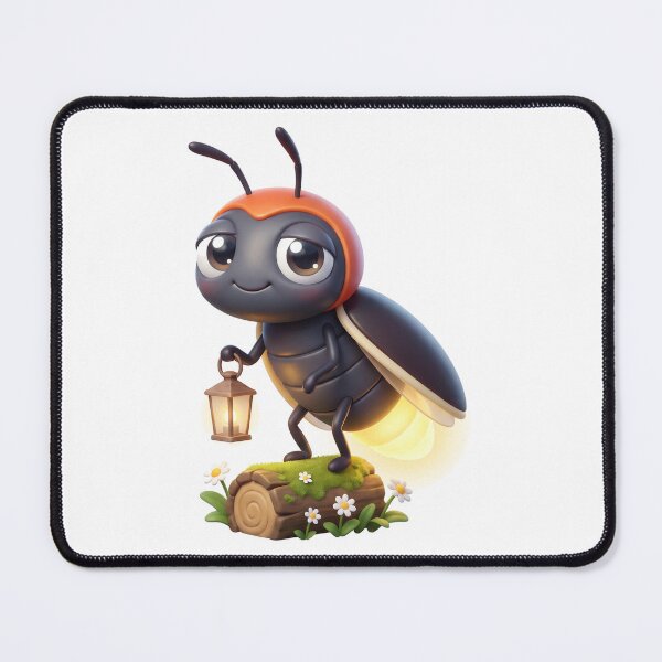 Item preview, Cute Firefly Carrying a Lantern designed and sold by Thanat Pattern Studio.