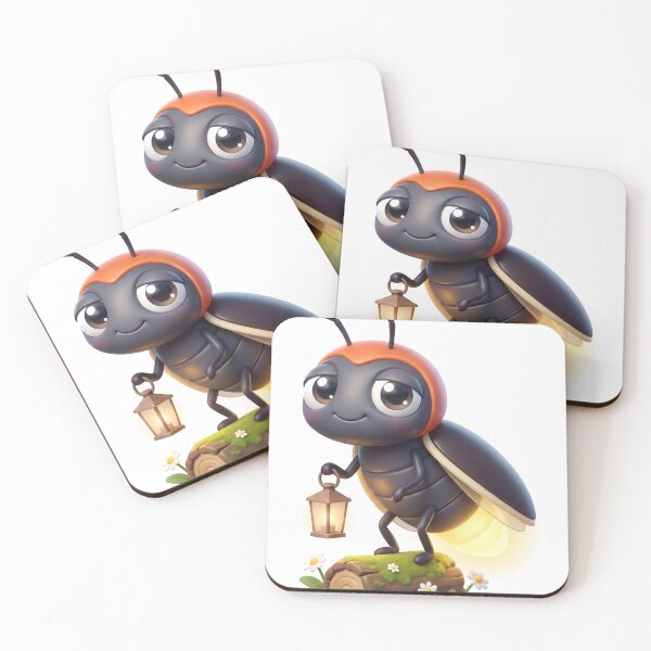 Item preview, Cute Firefly Carrying a Lantern designed and sold by Thanat Pattern Studio.