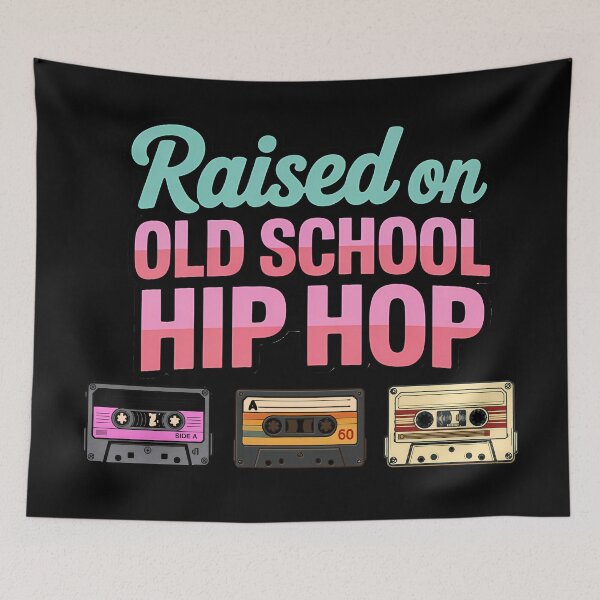 Item preview, Raised ON Old School Hip HOP Tshirt Cassette designed and sold by Colorfulman.