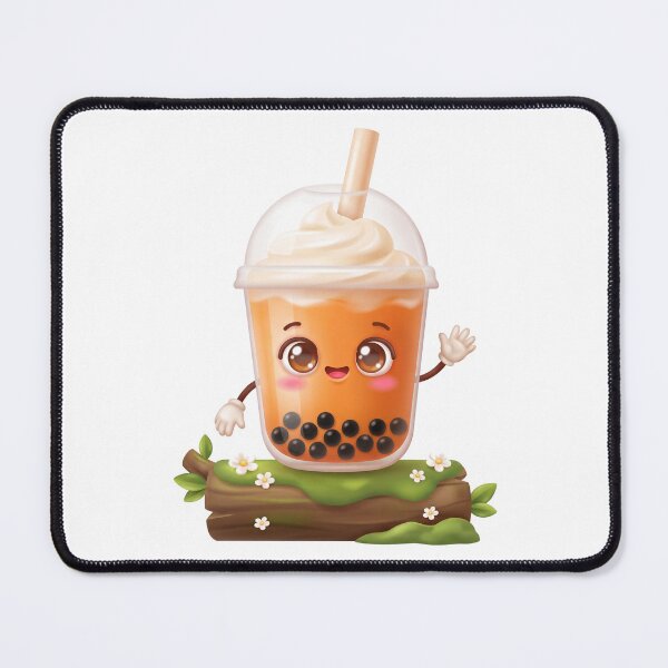 Item preview, Cute Thai Milk Tea Boba designed and sold by Thanat Pattern Studio.