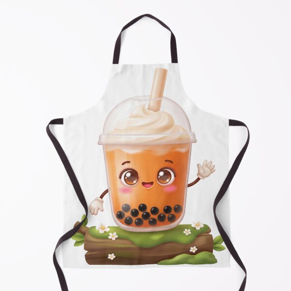 Item preview, Cute Thai Milk Tea Boba designed and sold by Thanat Pattern Studio.