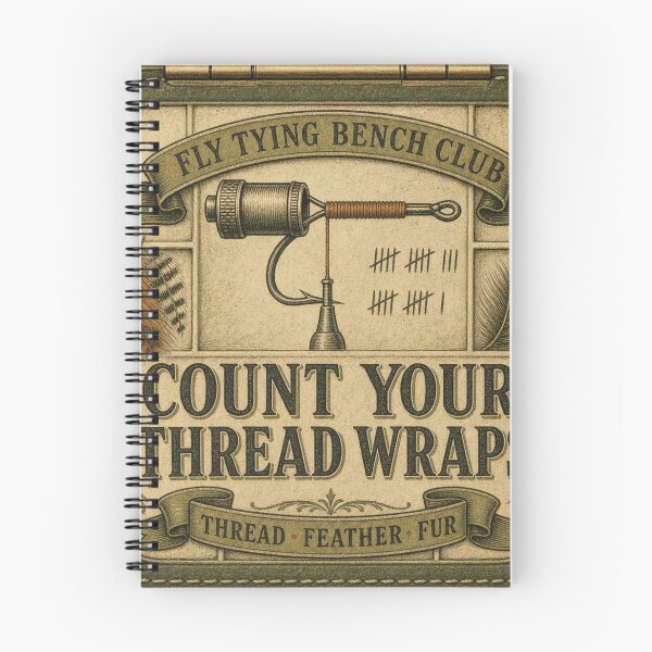 Item preview, Count Your Thread Wraps Fly Tying Thread Emblem designed and sold by BoosterShop.