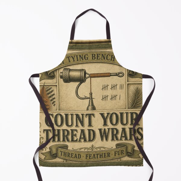 Item preview, Count Your Thread Wraps Fly Tying Thread Emblem designed and sold by BoosterShop.
