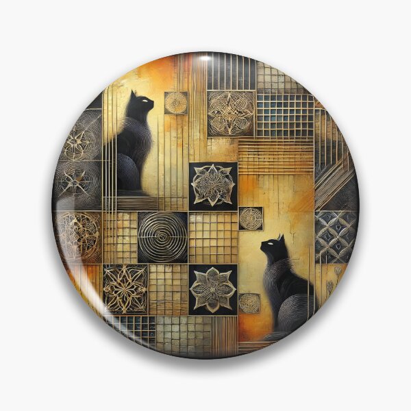 Item preview, Black Cats Mosaic designed and sold by JacquiTaylorArt.