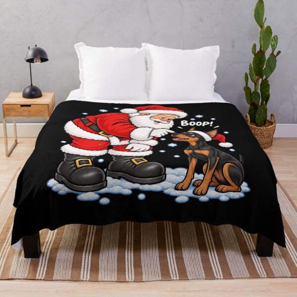 Item preview, Funny Miniature Pinscher Dog Santa Boop Merry Chirstmas Mom Dad designed and sold by rafaeltto.