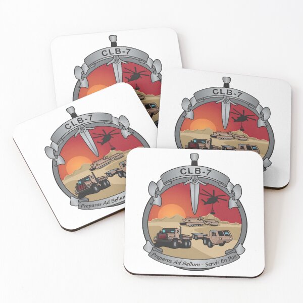 Item preview, Combat Logistics Battalion 7 "Preparos Ad Bellum - Servir En Pax" Patch designed and sold by CharlieDesings.