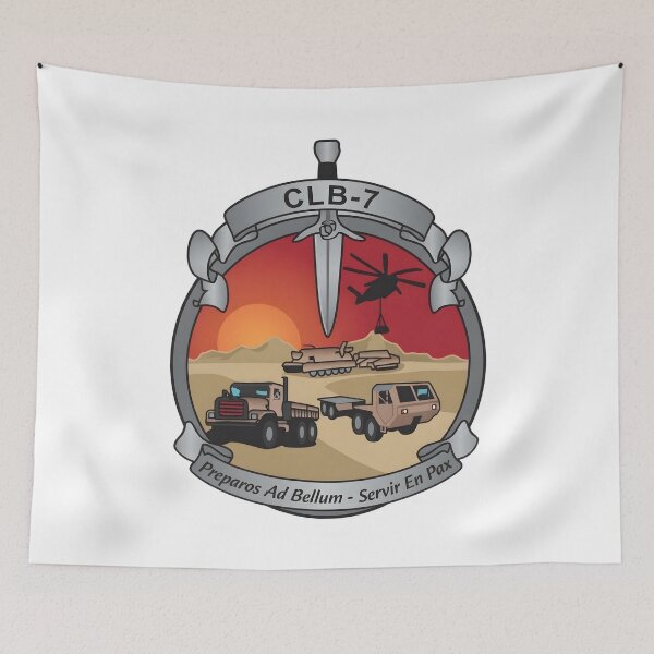 Item preview, Combat Logistics Battalion 7 "Preparos Ad Bellum - Servir En Pax" Patch designed and sold by CharlieDesings.