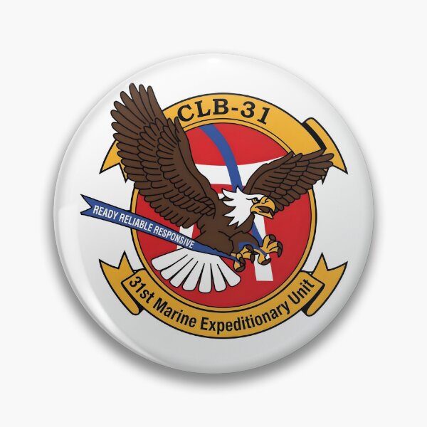 Item preview, Combat Logistics Battalion 31 "Ready Reliable Responsive" Patch designed and sold by CharlieDesings.