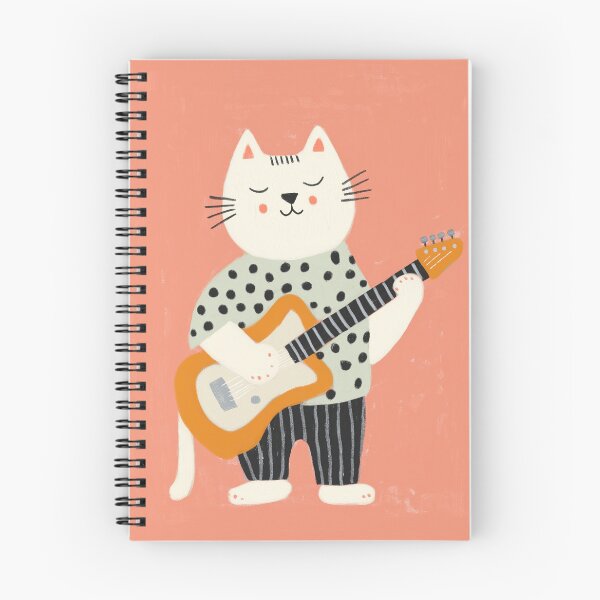 Item preview, Cat with Guitar – Playful Rock Music Nursery designed and sold by Studio Remier.
