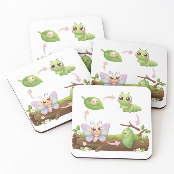 Item preview, Cute Butterfly Life Cycle designed and sold by Thanat Pattern Studio.