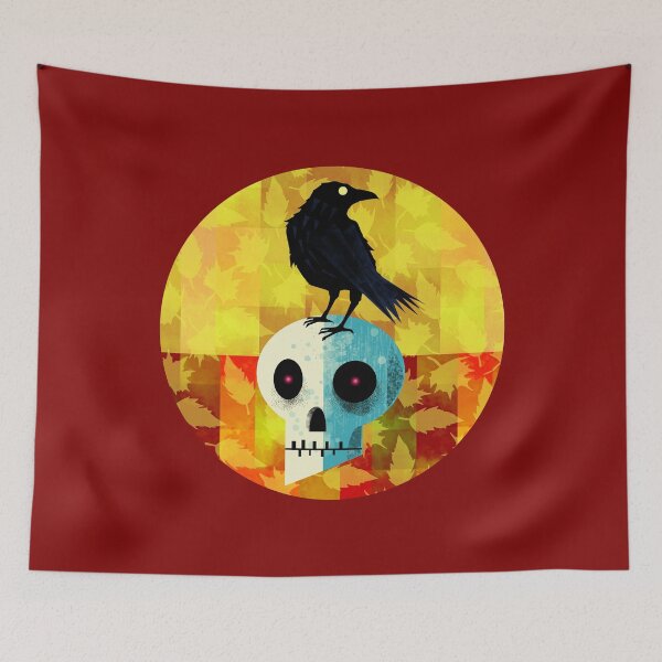 Item preview, Raven on Skull designed and sold by Andrew  Hitchen.