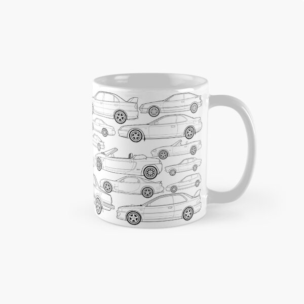 Item preview, Japanese classic cars mug wrap no2 designed and sold by RJWautographics Mugs and Stickers.