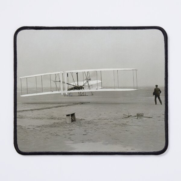 Item preview, 1903 First Flight, Wright Brothers, Kill Devil Hills, North Carolina, Wright flyer historical aviation vintage black and white photograph designed and sold by Astrid Arkhangelsky.