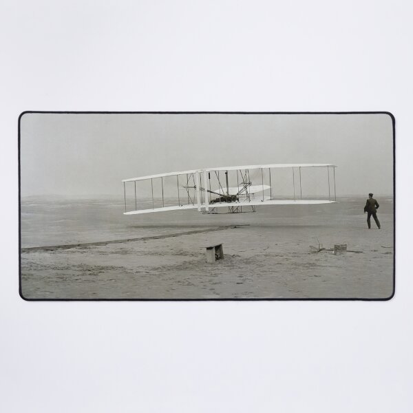 Item preview, 1903 First Flight, Wright Brothers, Kill Devil Hills, North Carolina, Wright flyer historical aviation vintage black and white photograph designed and sold by Astrid Arkhangelsky.