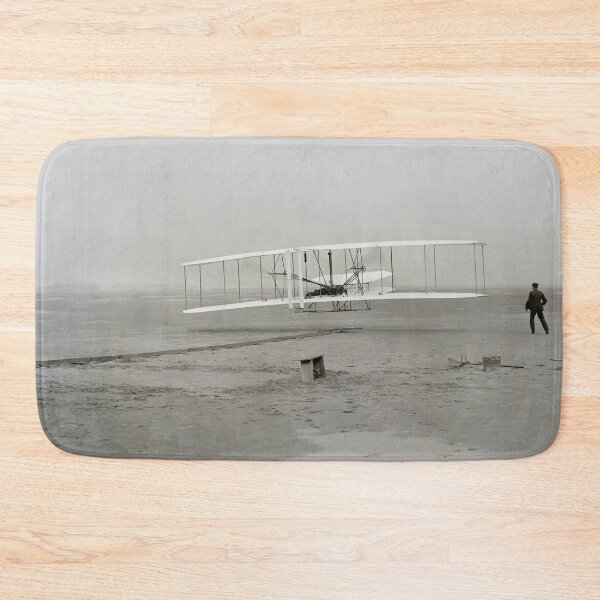 Item preview, 1903 First Flight, Wright Brothers, Kill Devil Hills, North Carolina, Wright flyer historical aviation vintage black and white photograph designed and sold by Astrid Arkhangelsky.