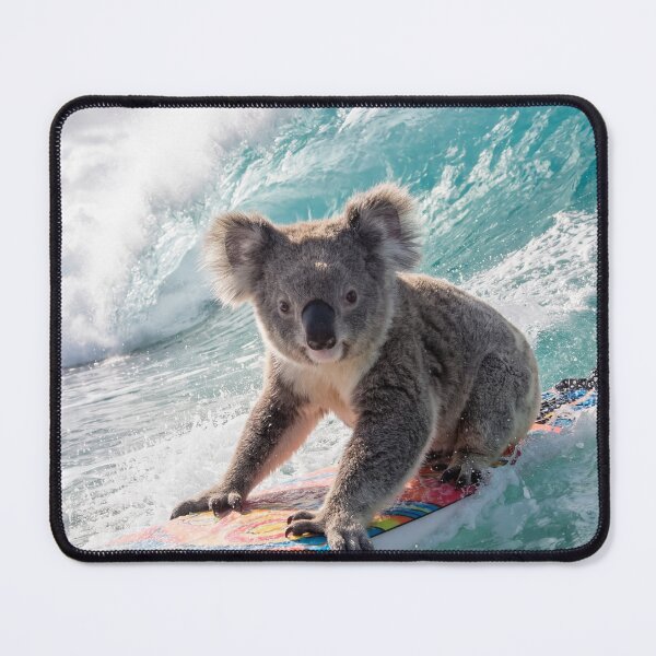 Item preview, Surfing Koala Riding a Giant Wave designed and sold by roverte.