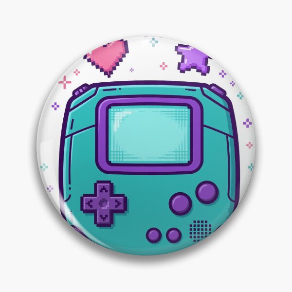 Item preview, Retro Handheld Game Console Pixel Heart Sticker designed and sold by Wild Shades.