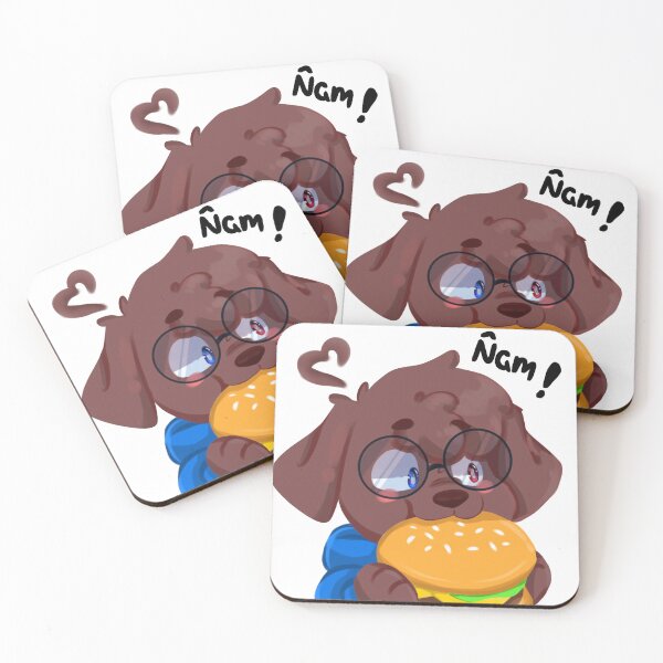 Item preview, Cute Puppy Eating Burger - Yum Art designed and sold by Zumytox.