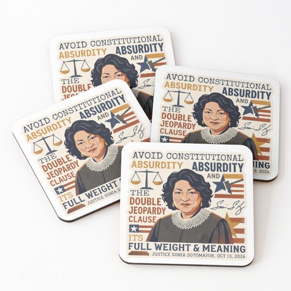 Item preview, Avoid Constitutional Absurdity Sonia Sotomayor Quote designed and sold by AURA Vibes.
