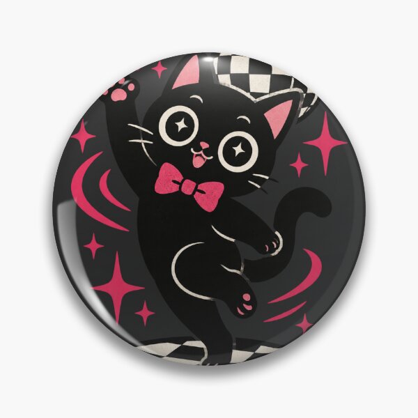 Artikelvorschau, Niedliche schwarze Katze im Cartoon-Stil mit lustigem Glitzerdesign ⭐⭐⭐⭐⭐ entworfen und verkauft von FilthyOldHag.