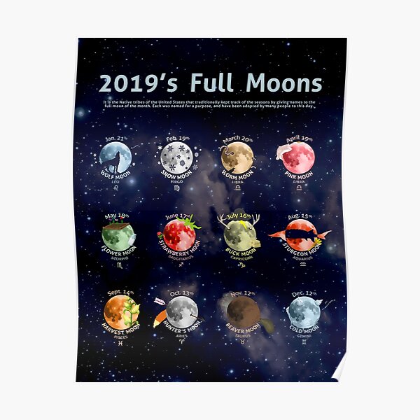 2019's Full Moons Poster