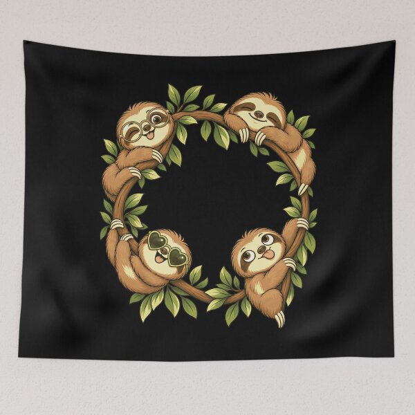 Item preview, Cute Sloths Animal Lover Adorable Wildlife Fan designed and sold by FolkGraphics.