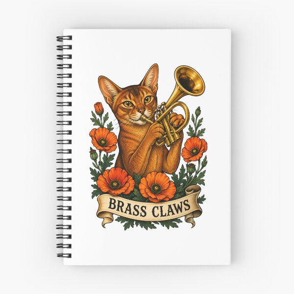 Item preview, Brass Claws Cat Trumpet Music designed and sold by Old's Cool Cat Studio.