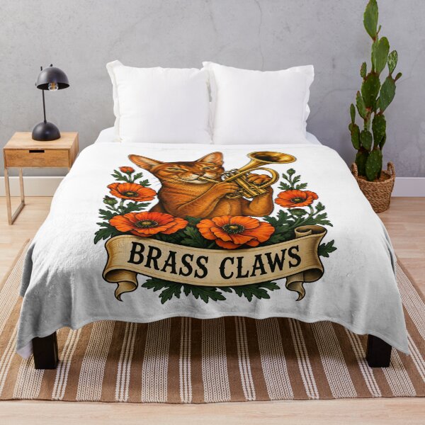 Item preview, Brass Claws Cat Trumpet Music designed and sold by Old's Cool Cat Studio.