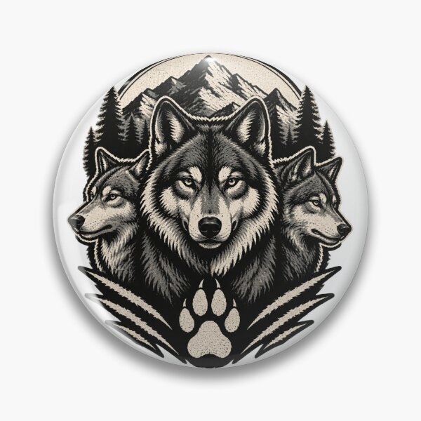 Item preview, Uncle Dan's Wolf Pack Design - Bold Wolf Graphic for Family and Nature Lovers LIMITED EDITION designed and sold by dejan1471.