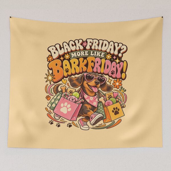 Item preview, Bark Friday Funny Dachshund Retro Dog Mom Shopping designed and sold by Im-Ara.
