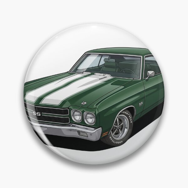 Item preview, 1970 Forest Green Chevrolet Chevelle SS 454 Muscle Car Sticker designed and sold by Fixnovaguide.