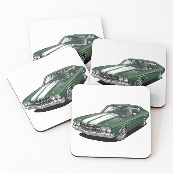 Item preview, 1970 Forest Green Chevrolet Chevelle SS 454 Muscle Car Sticker designed and sold by Fixnovaguide.