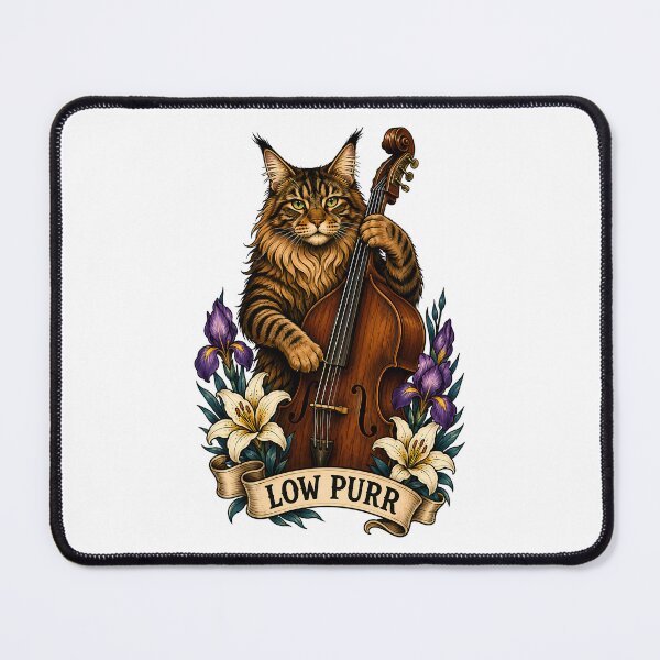 Item preview, Low Purr Cat Double Bass Music designed and sold by Old's Cool Cat Studio.