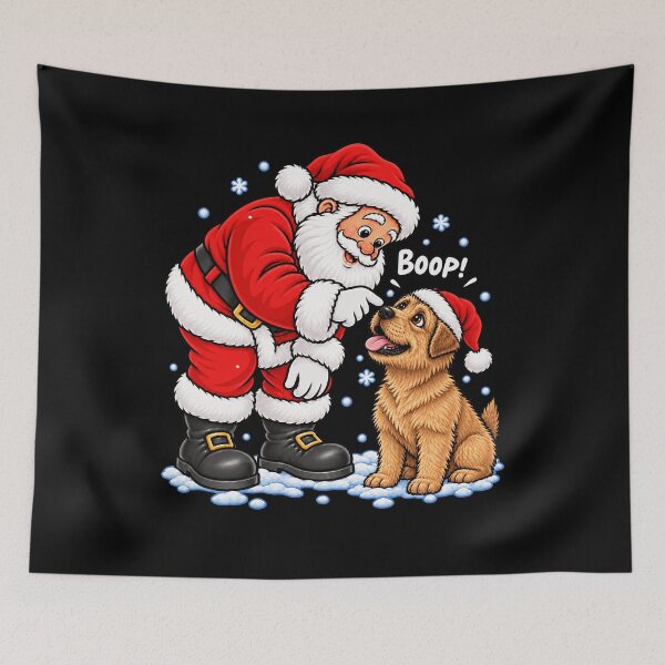Item preview, Funny Norfolk Terrier Dog Santa Boop Merry Chirstmas Mom Dad designed and sold by rafaeltto.