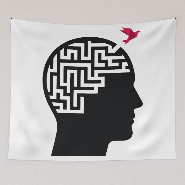 Item preview, Mind Maze Freedom Surreal Bird Graphic designed and sold by KeremYurtseven.