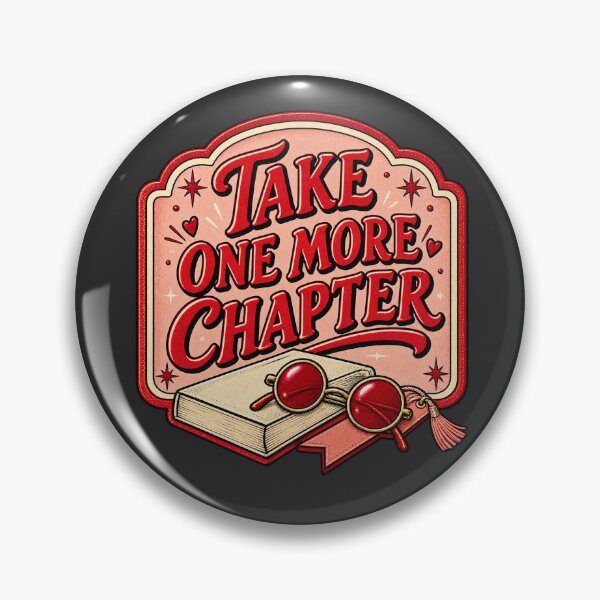 Item preview, Take One More Chapter | Retro Book Lover Print designed and sold by SweetTeezPrints.