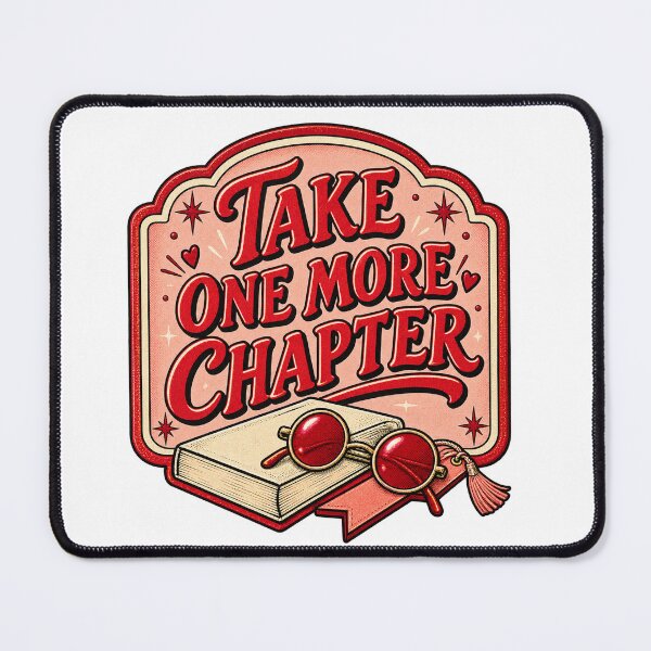 Item preview, Take One More Chapter | Retro Book Lover Print designed and sold by SweetTeezPrints.