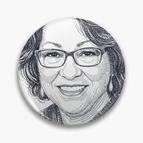 Item preview, Justice Sotomayor Dissent Typographic Portrait designed and sold by AURA Vibes.
