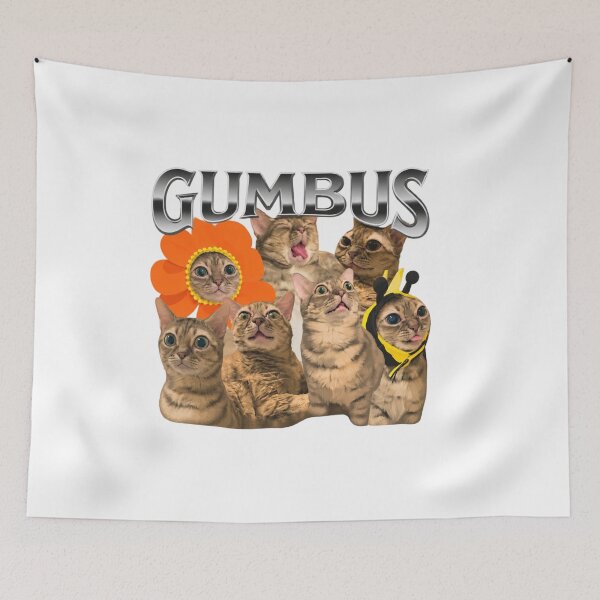Item preview, Gumball Cat Crew Funny Feline Illustration designed and sold by amberwell-snake.