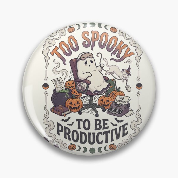 Item preview, Too Spooky To Be Productive  designed and sold by Itsheartshop.