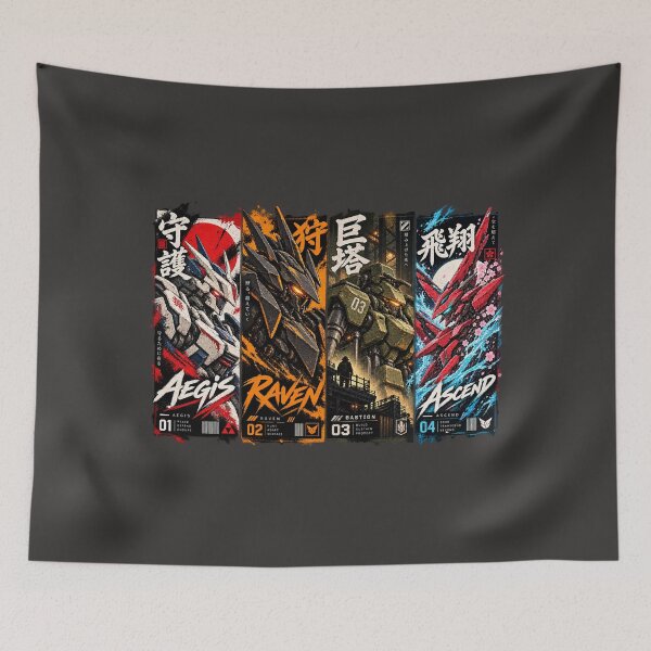 Item preview, Sentinels of Steel – Four Mecha Guardians designed and sold by slemfiskz.