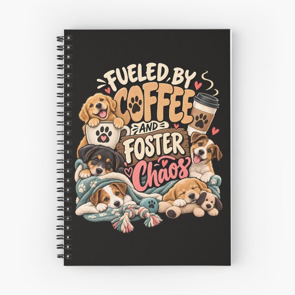 Item preview, Dog Foster Parent – Fueled by Coffee and Foster Chaos designed and sold by MiSuPa Studio.