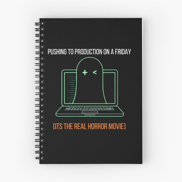 Item preview, Pushing To Production Friday Horror Programmer designed and sold by The Silly Grumpy Society.
